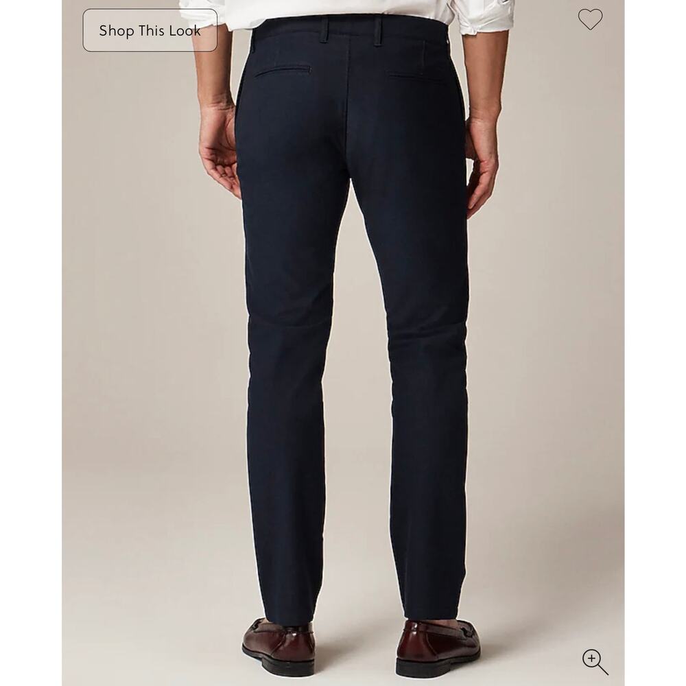 J. Crew 484 Slim-fit tech pant in Darkest Indigo Navy size 30/32 - Picture 2 of 9